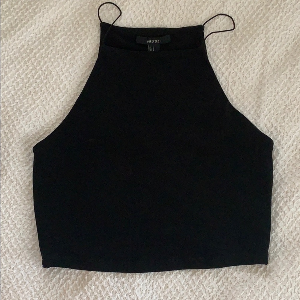 Forever 21 high neck black top